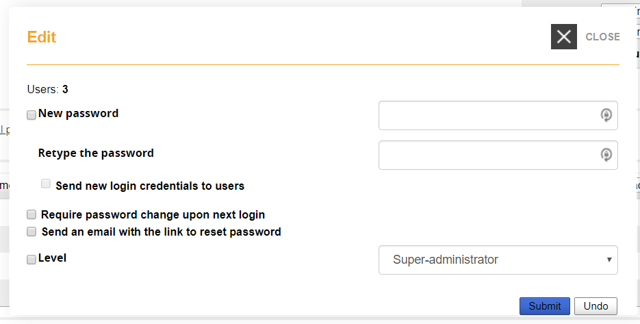 userman userlist massedit